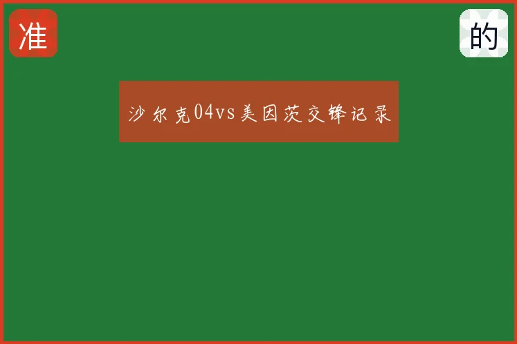 沙尔克04vs美因茨交锋记录